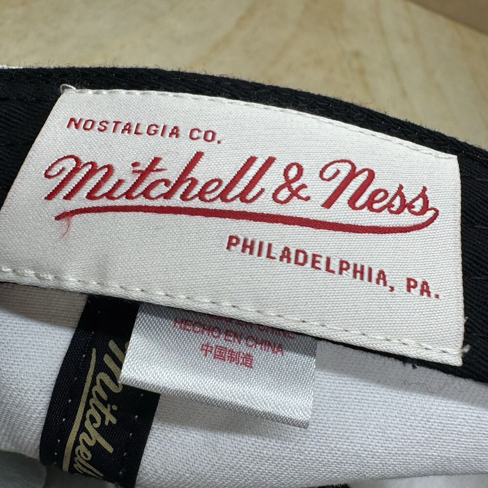 New Mitchell Ness Blank Basic Dad Hat Cap White A… - image 7